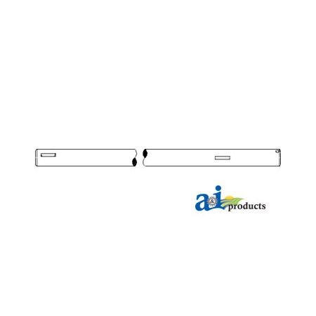 A & I Products Shaft, Brake Pedal 22.2" x1" x1" A-358051R1